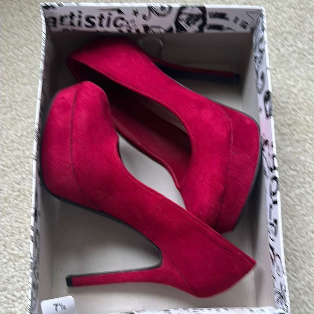 Brash Gorgeous Ruby Red Heels